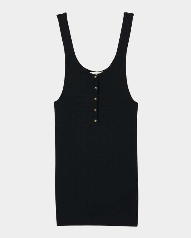 Grenat Buttoned Tank Top